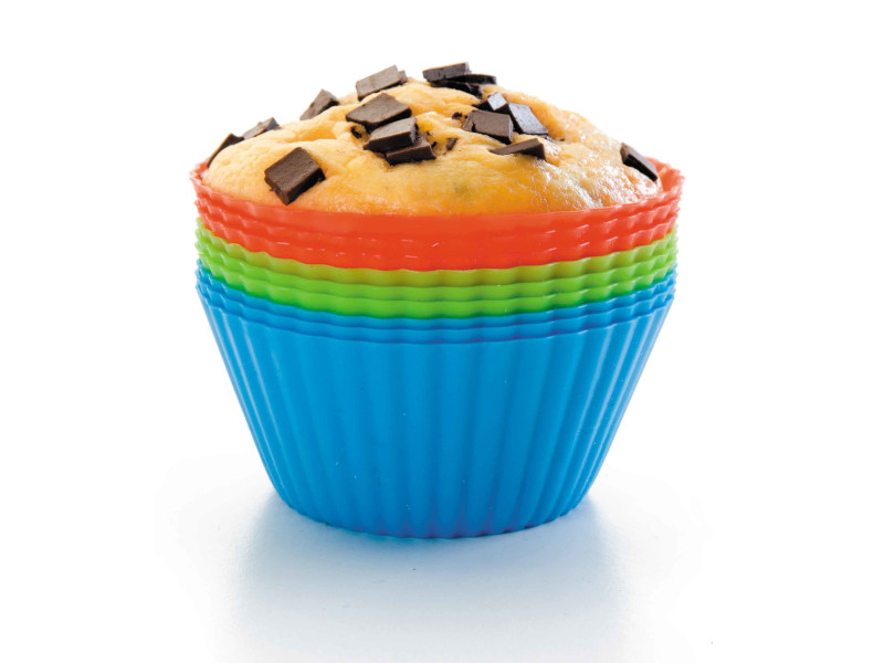 SET 12 MOLDES MUFFIN SILICONA