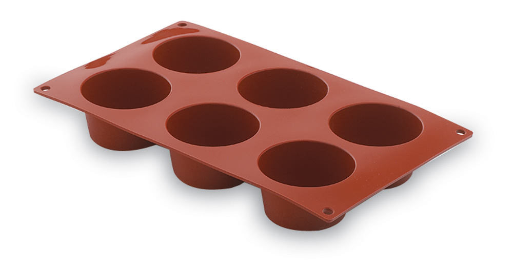 MOLDE SILICONA MUFFIN 6 CAVIDAD.