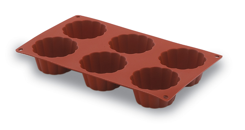 MOLDE SILICONA BRIOCHETTE 6 CAVIDADES