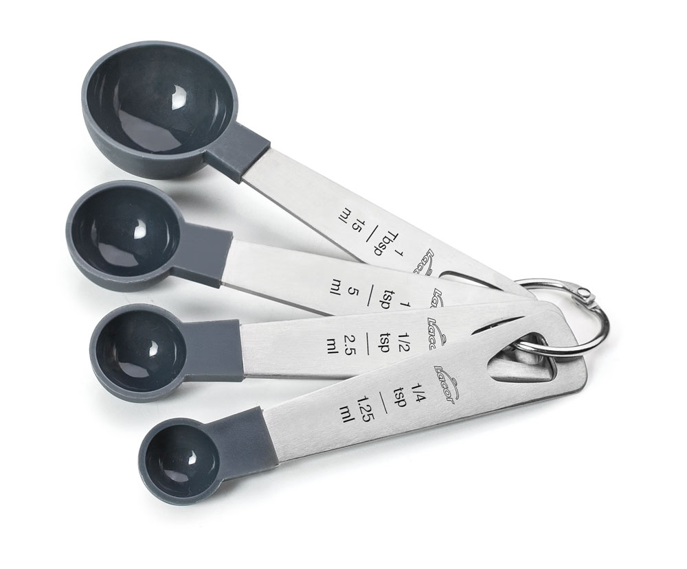 SET DE 4 CUCHARAS MEDIDORAS GREY