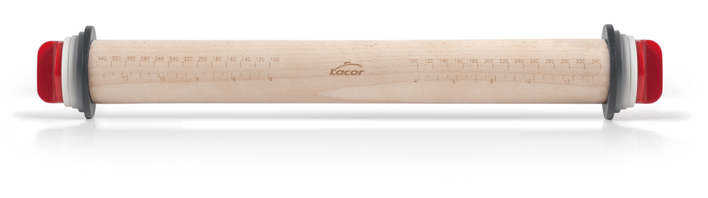 RODILLO AMASAR MADERA CON ANILLAS 34CM