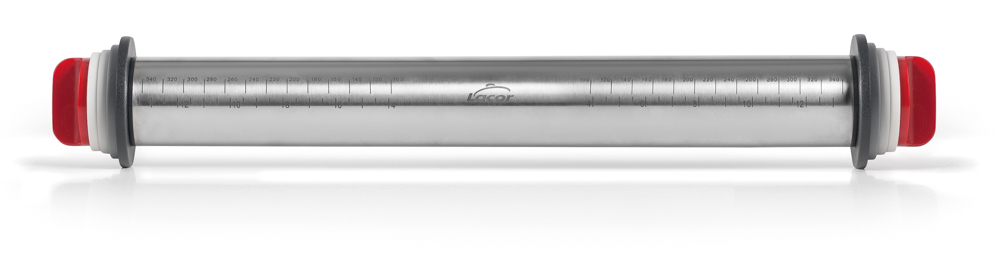 RODILLO AMASAR INOX CON ANILLAS 34CM