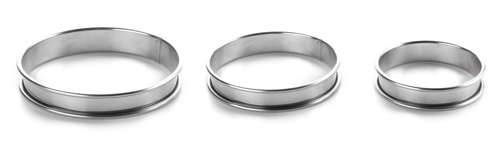 ARO TARTA BORDE VUELTO INOX. 8X2,2 CMS.