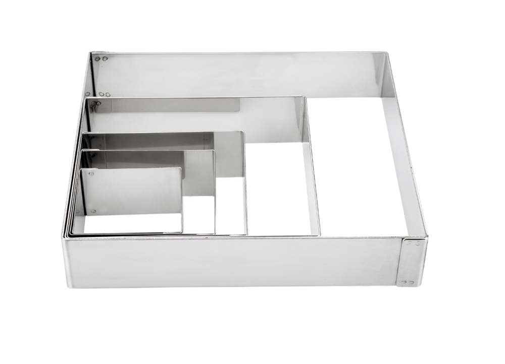 MOLDE ARO CUADRADO 8X8 CMS. INOX