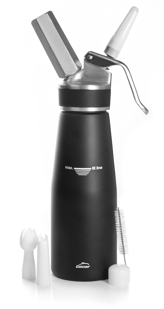[68604] SIFÓN CREMA ALUMINIO 0.5 LTS BLACK