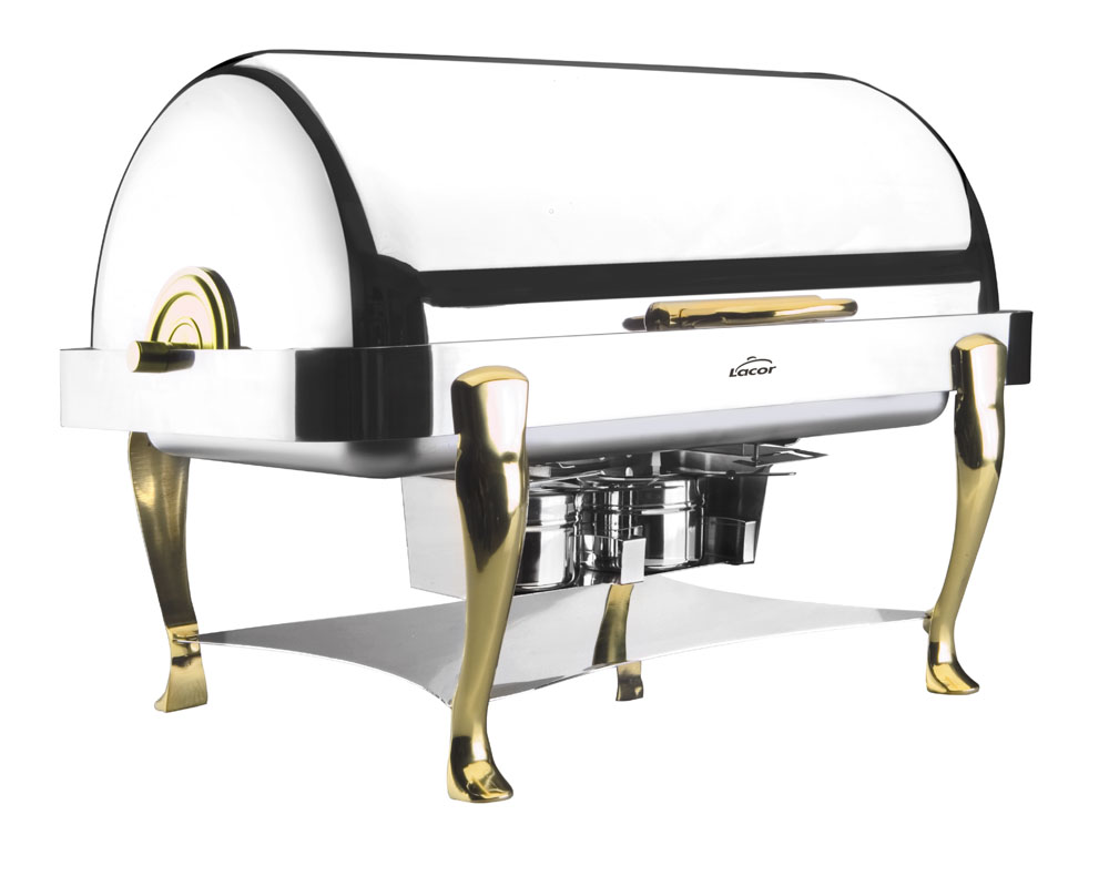 [69015] CHAFING DISH ROLL TOP PATAS LATON 1/1