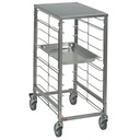 Escalera para bandejas 7 x GN 1/1, espacio 75 mm, con top de inox