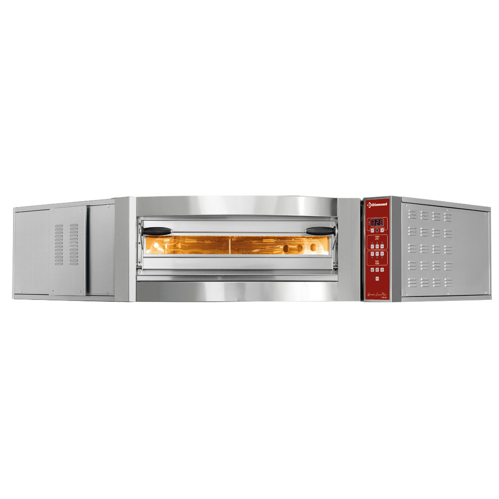 Horno eléctrico de ángulo, 1 camara 8 pizzas Ø 350 mm