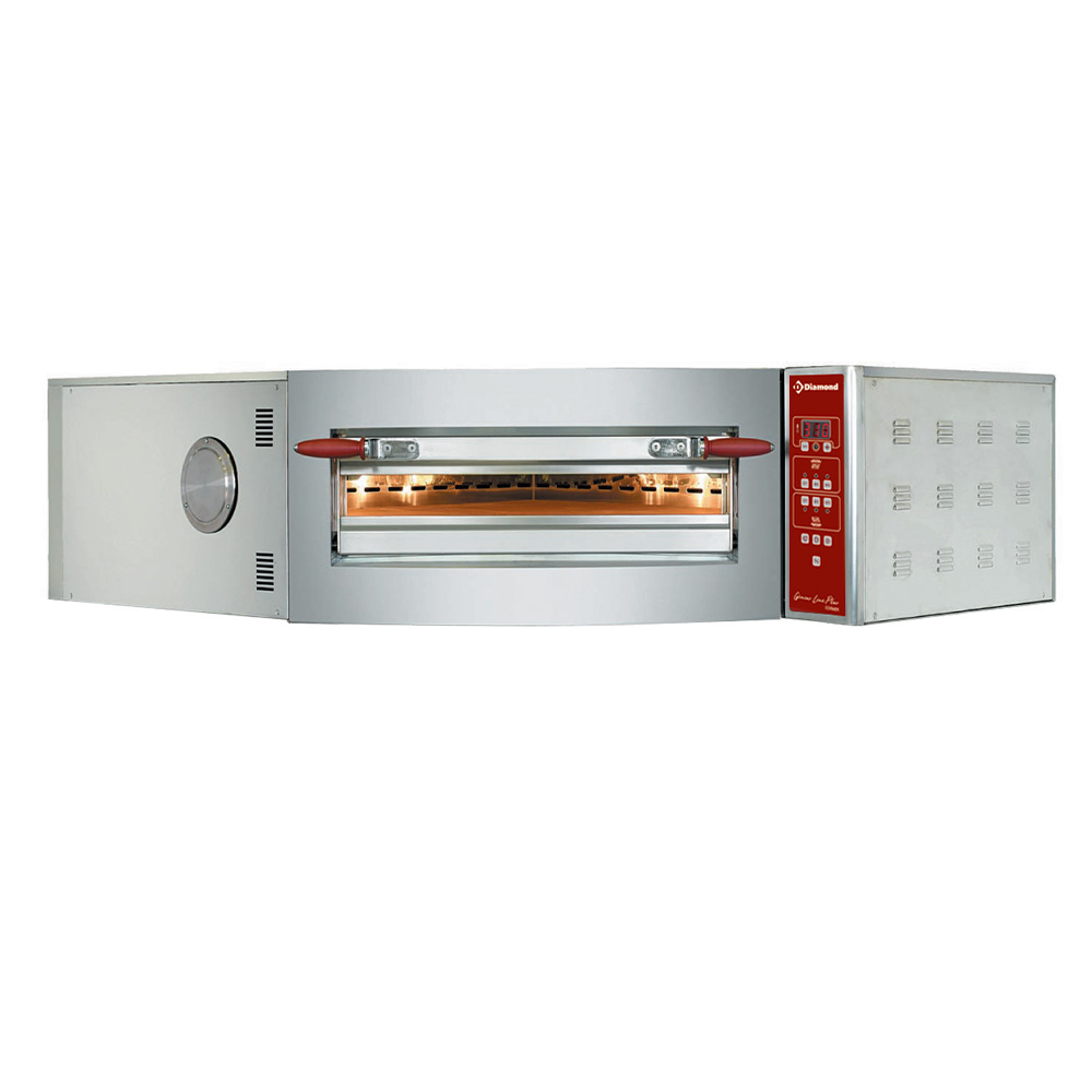 Horno eléctrico de ángulo, 1 camara 8 pizzas Ø 350 mm