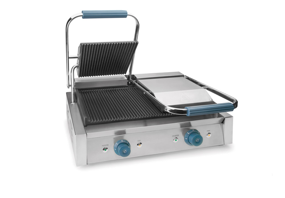 [69167] PLANCHA DOBLE GRILL ACANALADA 4.4 KW.