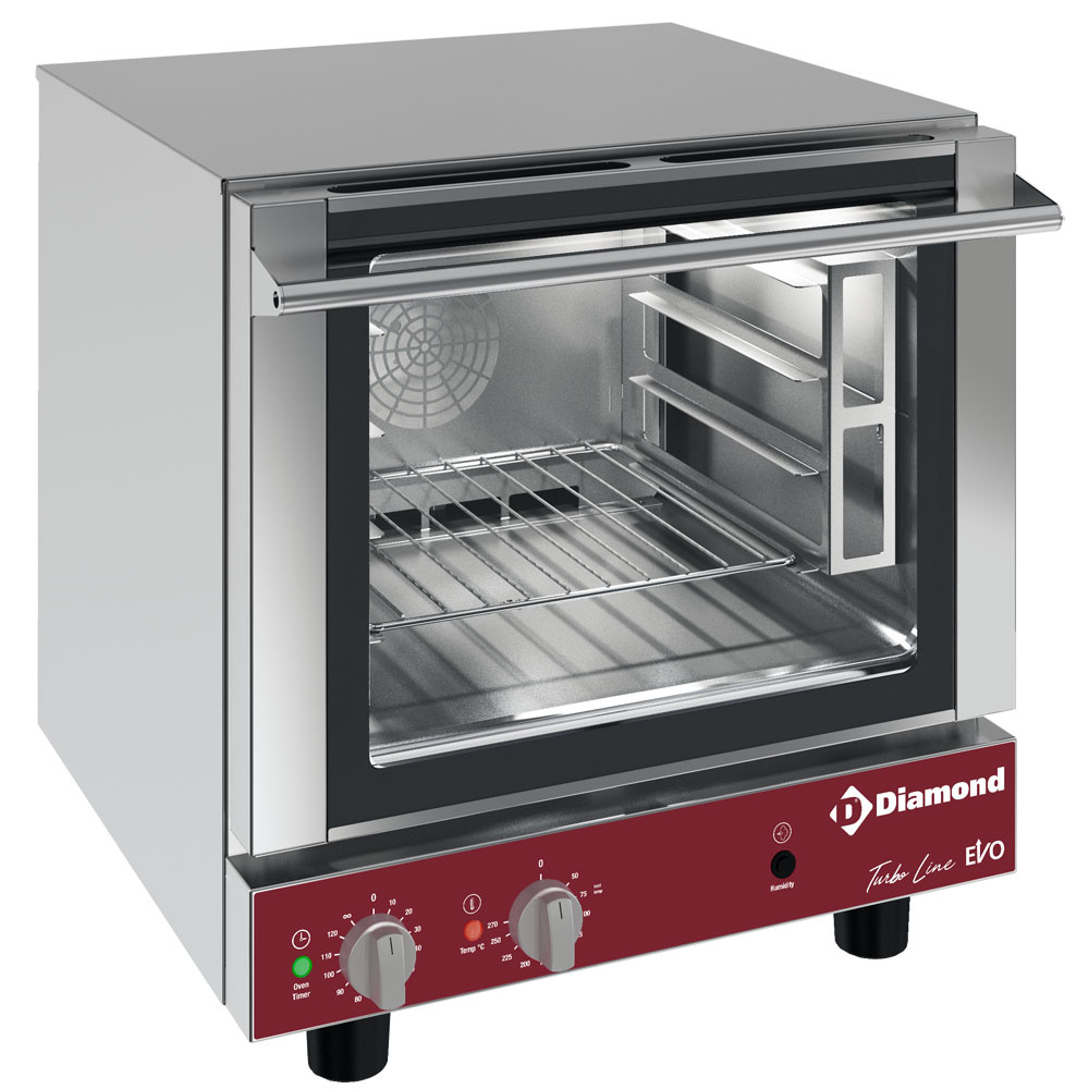 Horno de  convecciõn eléctrico, 4x GN 2/3 + umidificador manual