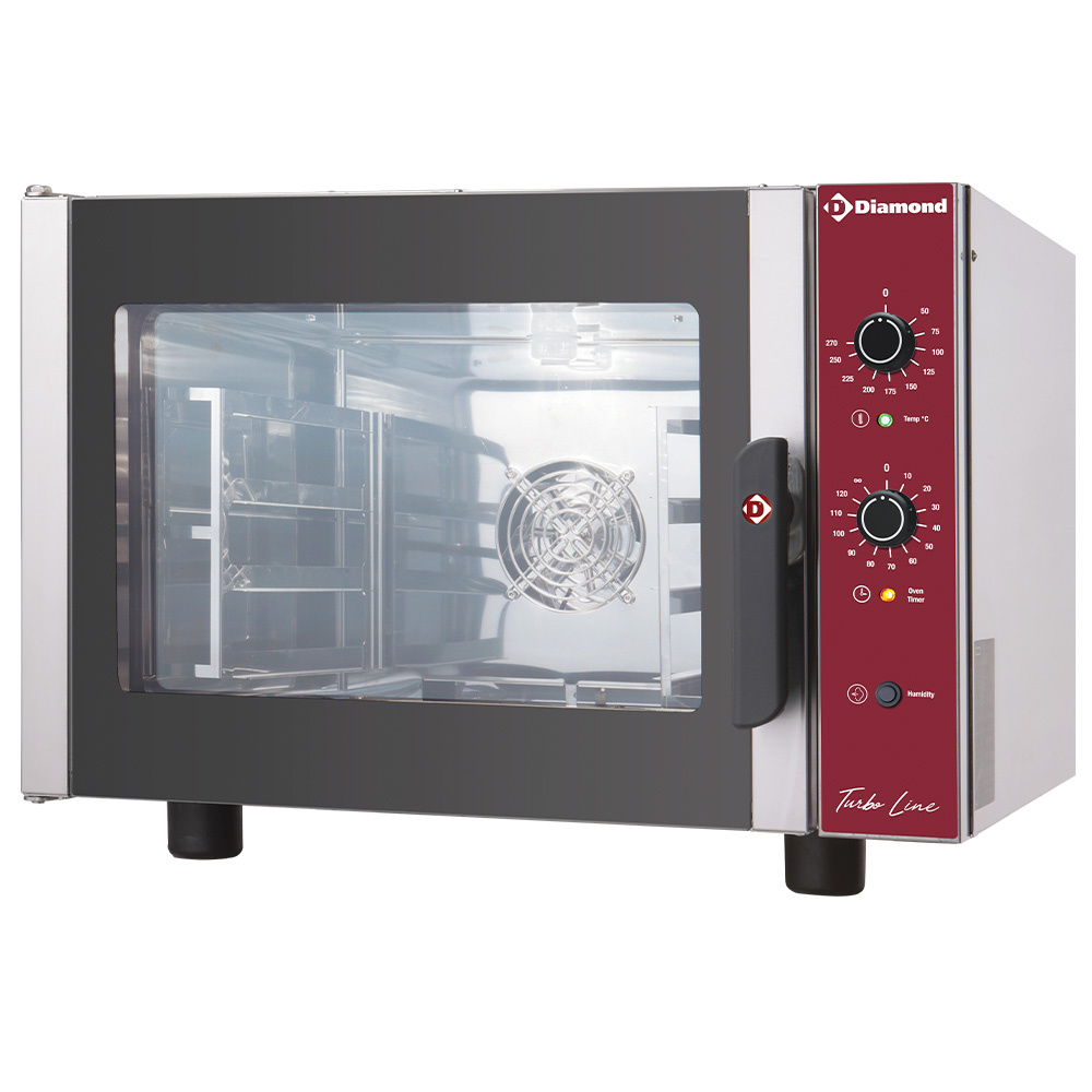 Horno de  convecciõn eléctrico, 4x GN 2/3 + umidificador manual