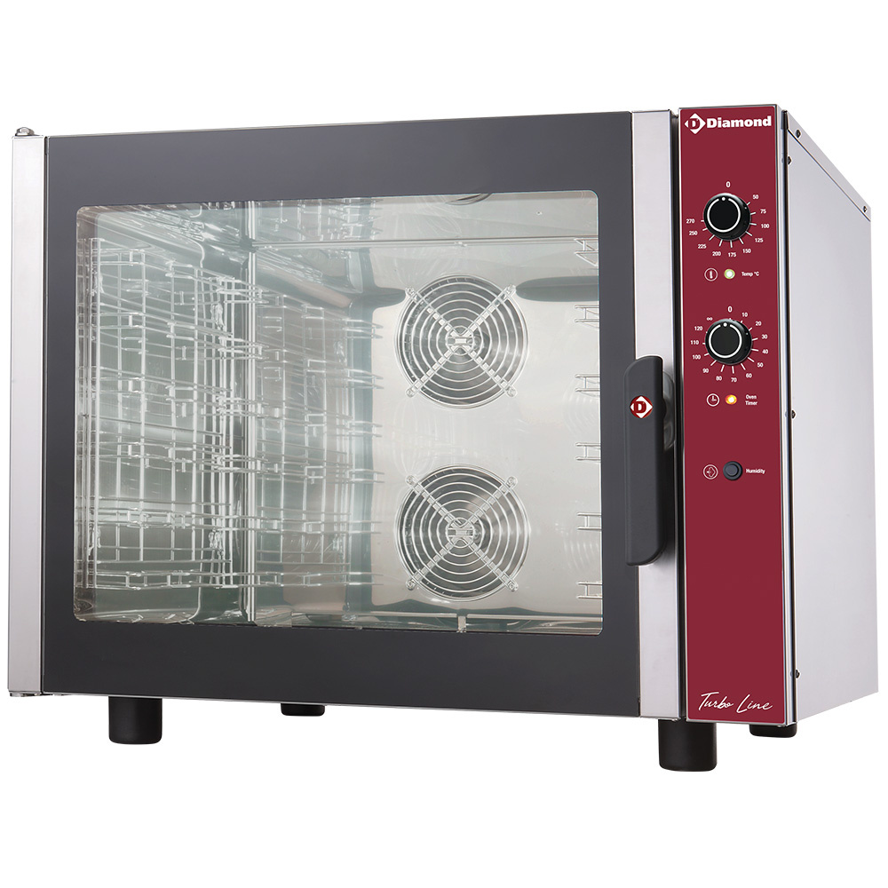 Horno de  convecciõn eléctrico, 6x GN 1/1 + umidificador manual