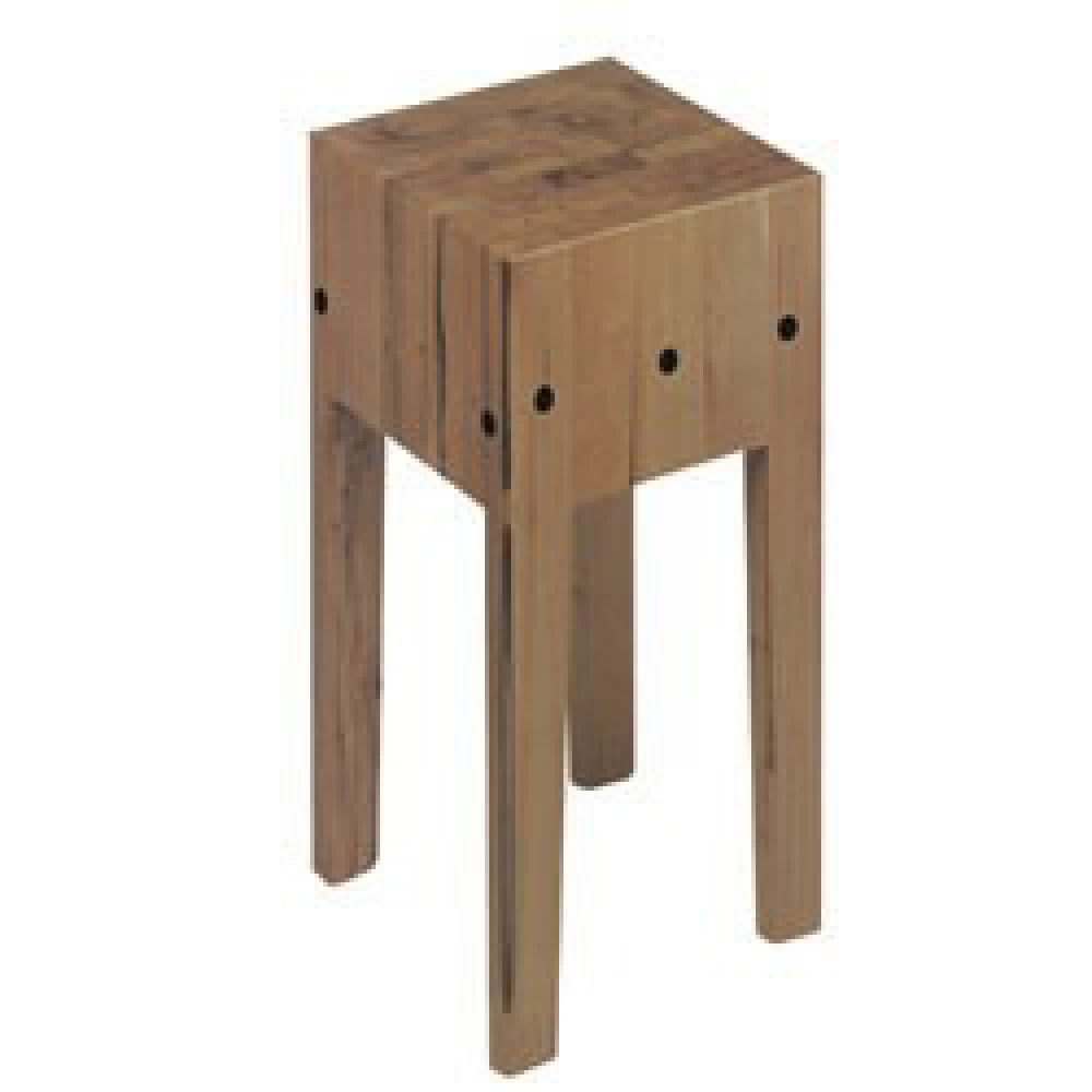 Tajo en madera sobre pies, 500x500 mm