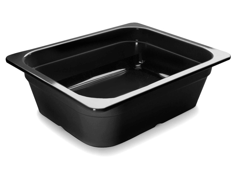[66265J] CUBETA NEGRA MELAMINA GN 1/2 265X325X65