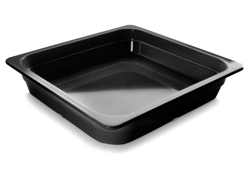 [66565J] CUBETA NEGRA MELAMINA GN 2/3 350X325X65
