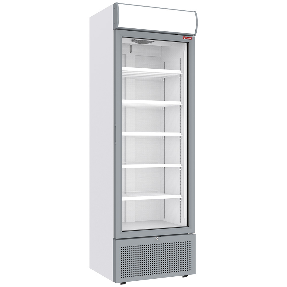 Vitrina refrigerada positiva 494 litros BLANCA con caja luminosa