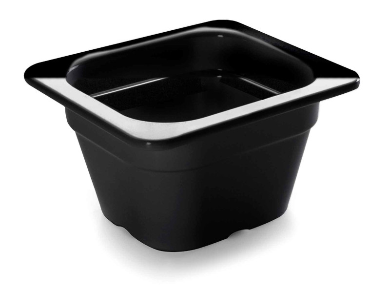 [66665J] CUBETA NEGRA MELAMINA GN 1/6 176X162X65