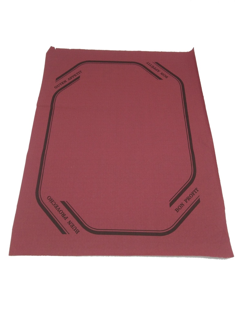 MANTEL 30X40 INDIV BURDEOS 40G C/ORLA