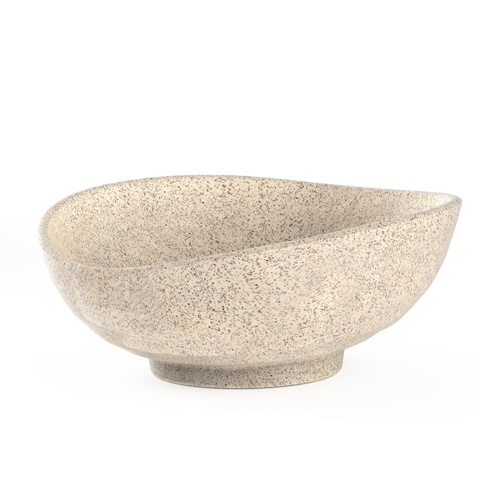 ENSALADERA OVAL 26X22 MELAMINA 36026 G BCO (Caja 10u)