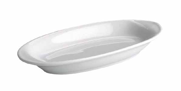 RABANERA OVAL 16X8CM PORCELANA (Caja 120u)