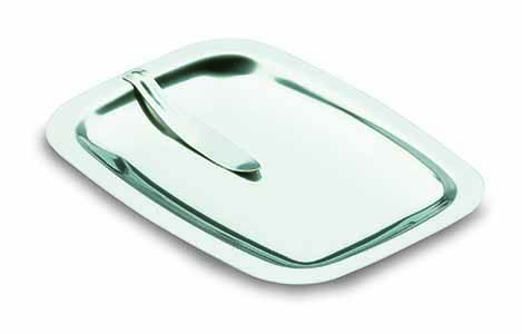 BANDEJA CAMBIO PEQ.68007 C/PINZA INOX 17X11CM