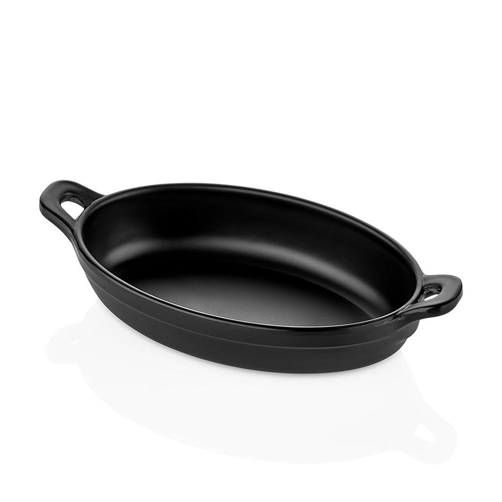 CAZUELA OVAL 15X8X3,5 MELAMINA 24016NGO (Caja 12u)