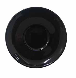 DEL MOKA-CAFE PLATO 11,5CM NEGRO (Caja 12u)