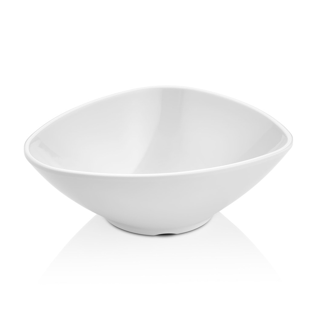 ENSALADERA OVAL 18X14 MELAMINA 6318BCO (Caja 12u)