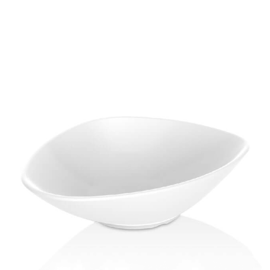 ENSALADERA OVAL 23X18 MELAMINA 6323BCO (Caja 12u)