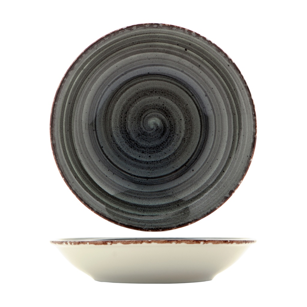 EO ANTRACITA HONDO PLATO 20CM (Caja 12u)