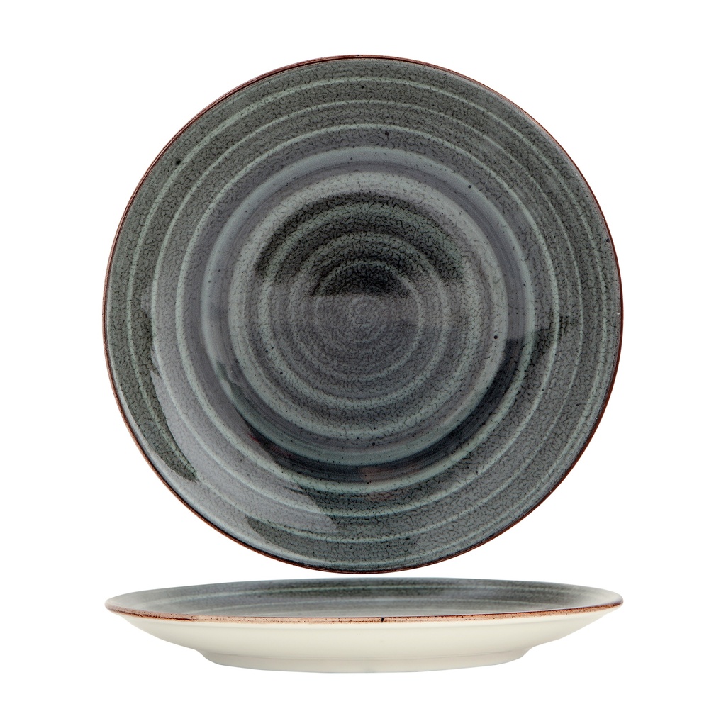 EO ANTRACITA LLANO PLATO 25CM (Caja 12u)