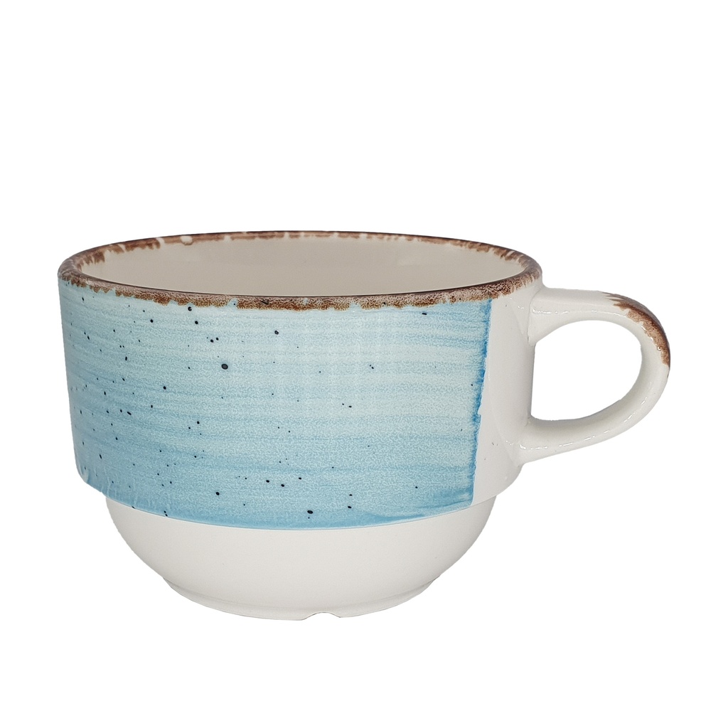 EO AZUL TURQ . DESAYUNO TAZA 230CC (Caja 12u)