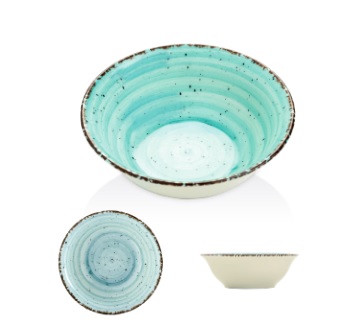 EO AZUL TURQ . LLANO PLATO 17CM (Caja 12u)