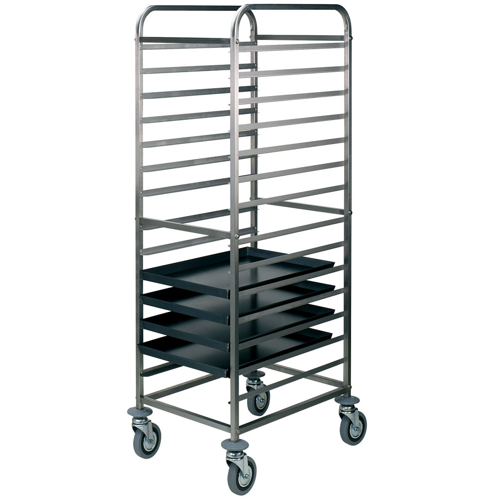 Carrito para bandejas 20x 600x400 mm, espacio 75 mm