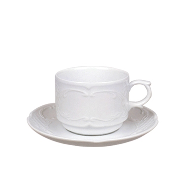 FLORA/AUGUSTA MOKA PLATO 13CM (Caja 12u)