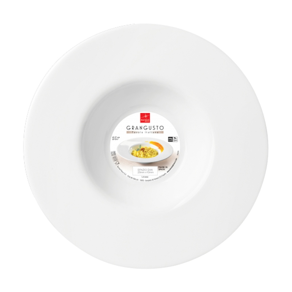 GRANGUSTO HONDO PLATO RISOTTO 27CM OPALGLASS (Caja 12u)