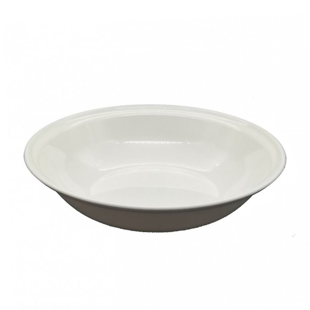 [1060002] POLICARB PLATO  HONDO 18,5CM BLANCO CBC (Caja 12u)