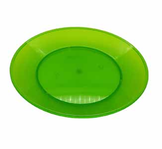 [4306] POLICARB PLATO LLANO 22CM VERDE CBC (Caja 12u)