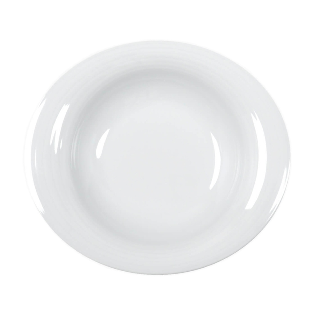ZZ DUO HONDO PLATO OVAL 25X22CM (Caja 12u)