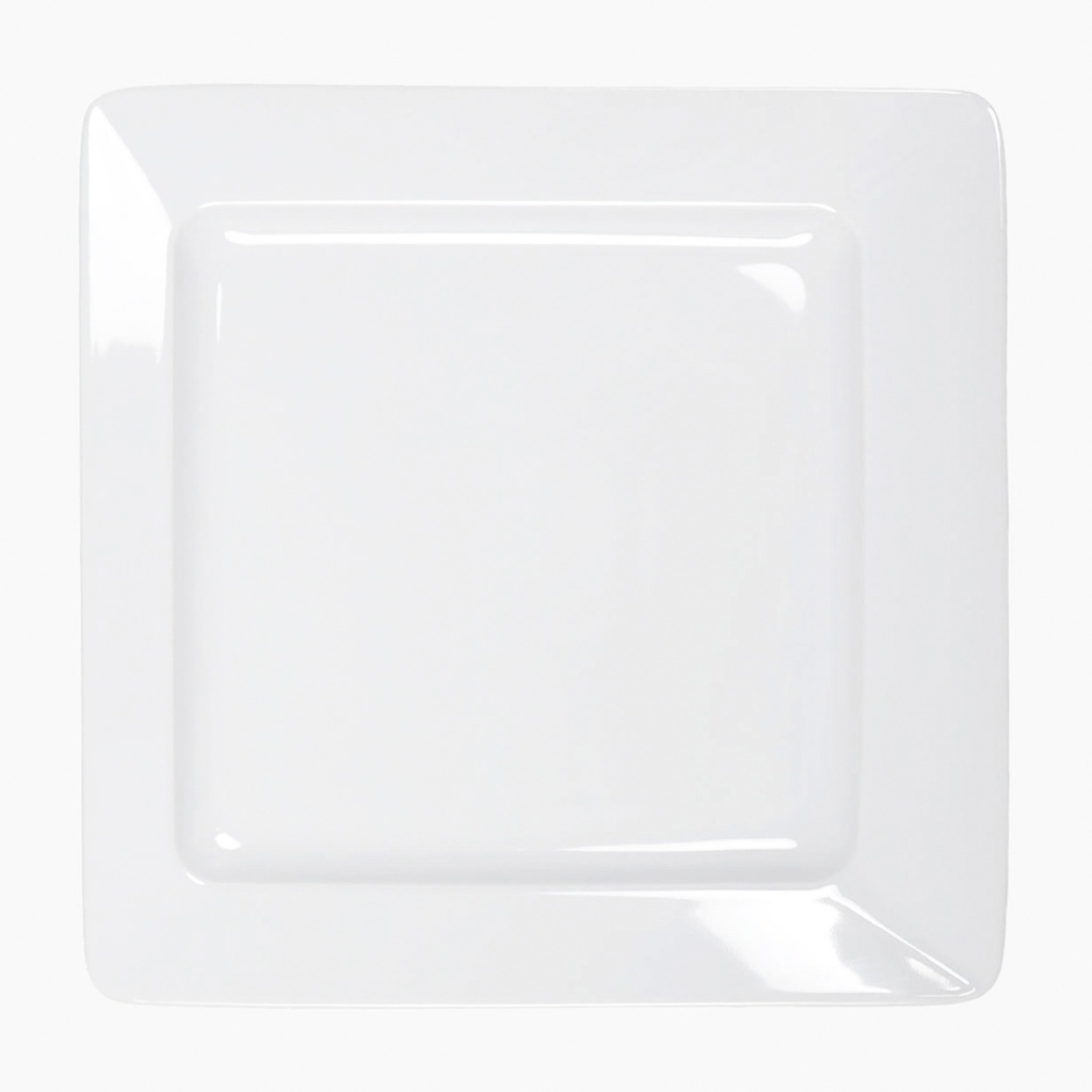 ZZ ECLIPSE LLANO PLATO CUADRADO 26CM (Caja 12u)