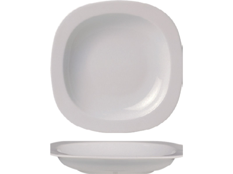 ZZ GALA HONDO PLATO CUADRADO 20CM (Caja 12u)