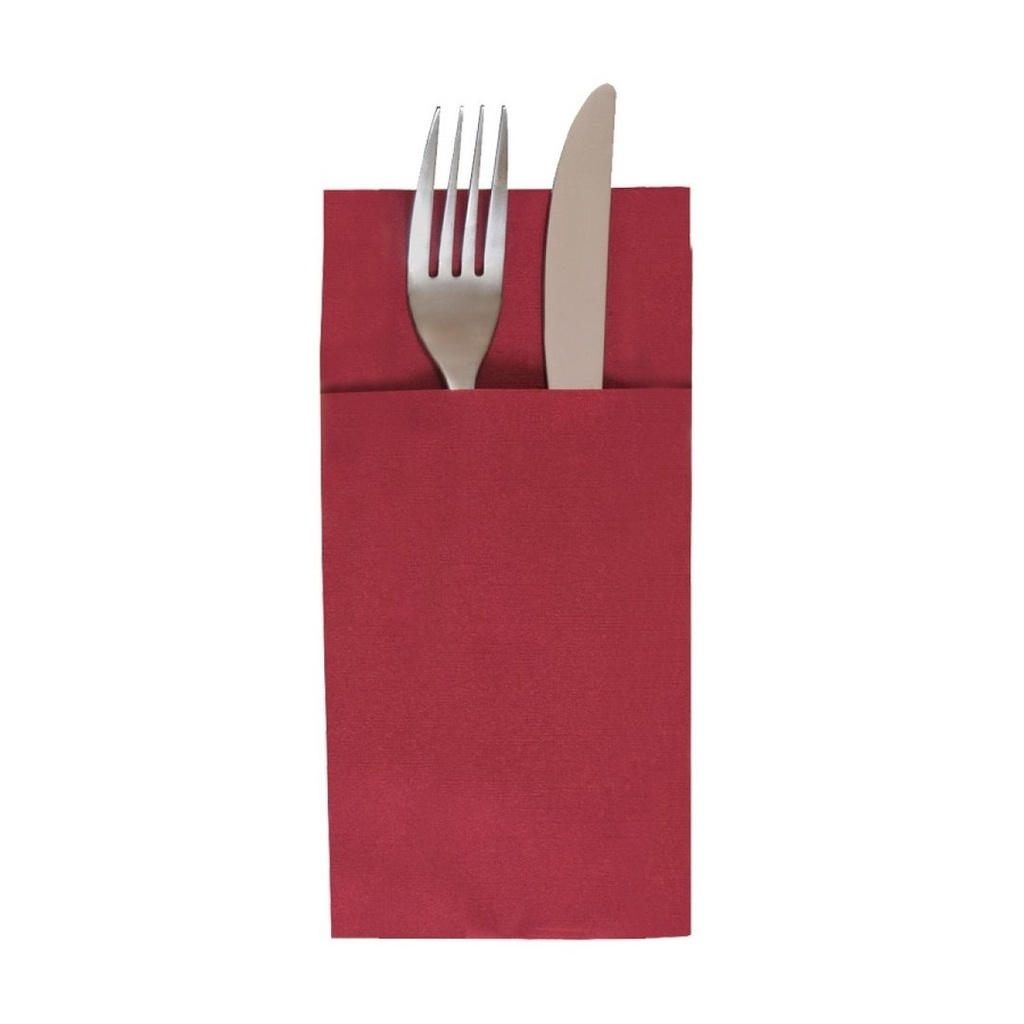 SERVILLETA KANGURO BURDEOS TISSUE SECO (Caja 12x40)