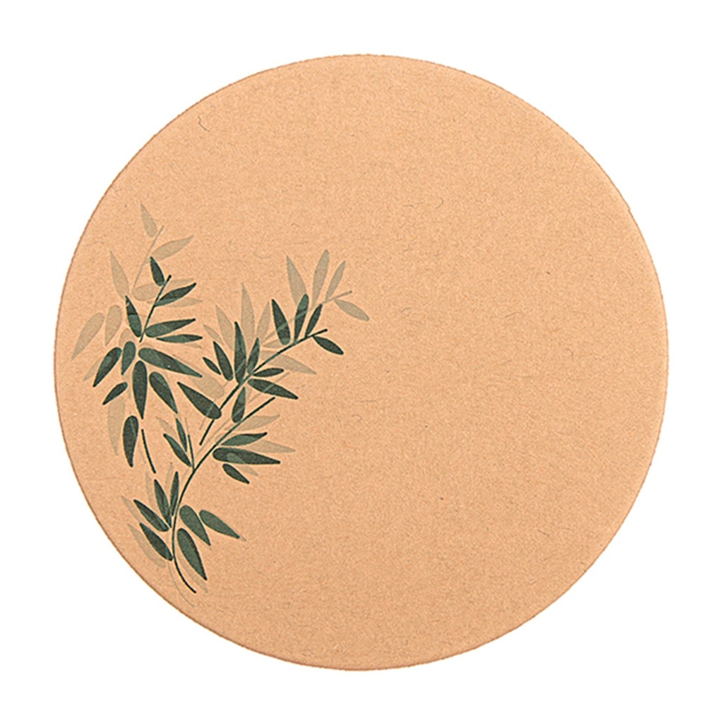 POSAVASOS CARTULINA F GREEN 9CM 210GR MARRON (Caja 12X500)