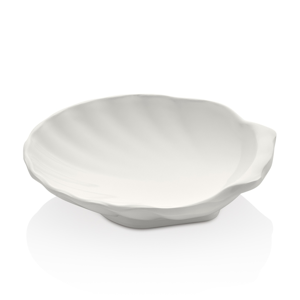 BOL CONCHA 10,5CM MELAMINA 13080BCO-M (Caja 16X9)