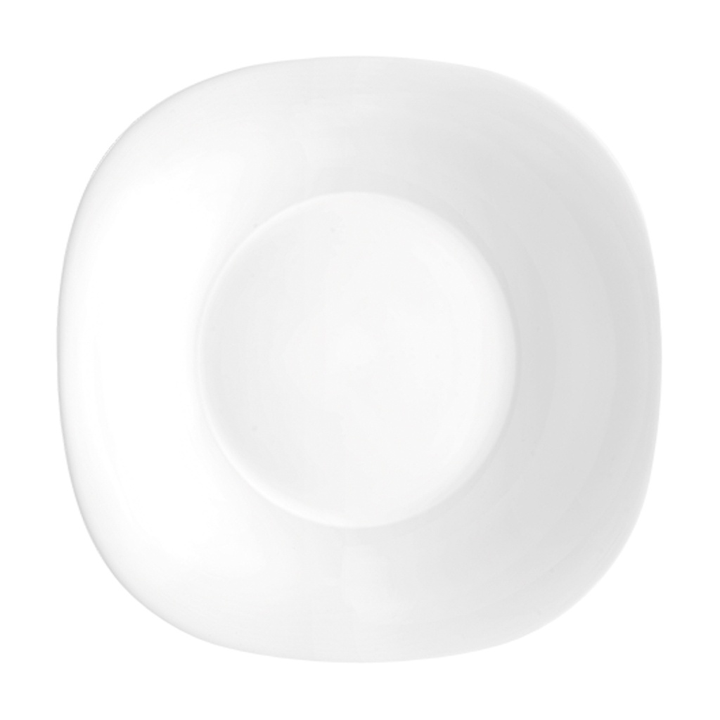 PARMA HONDO PLATO CUADRADO 22,5CM OPALGLASS (Caja 24u)