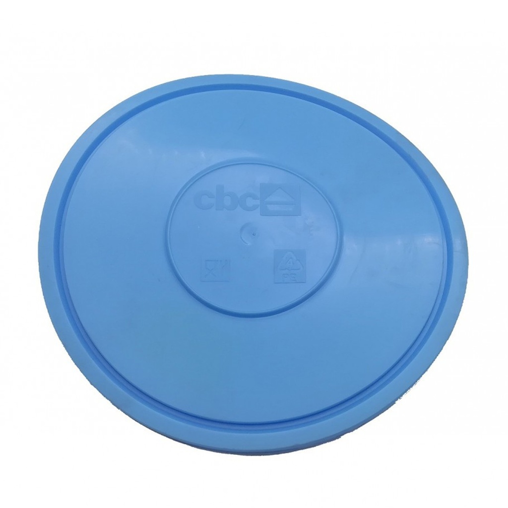 TAPA HERMETICA PLATO 18,5CM AZUL CBC (Caja 24u)