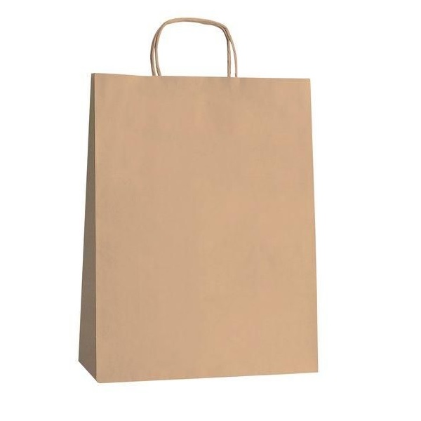 BOLSA PAPEL KRAFT ASAS 28X16X32 (Caja 250u)