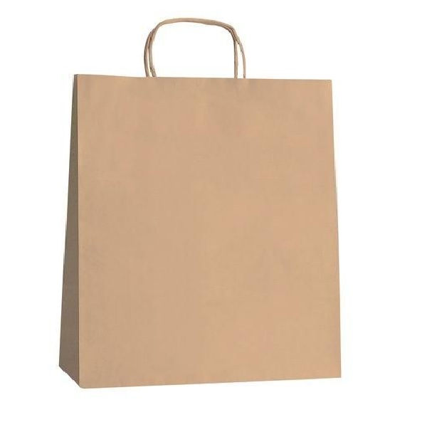 BOLSA PAPEL KRAFT ASAS 32X20X32 (Caja 250u)