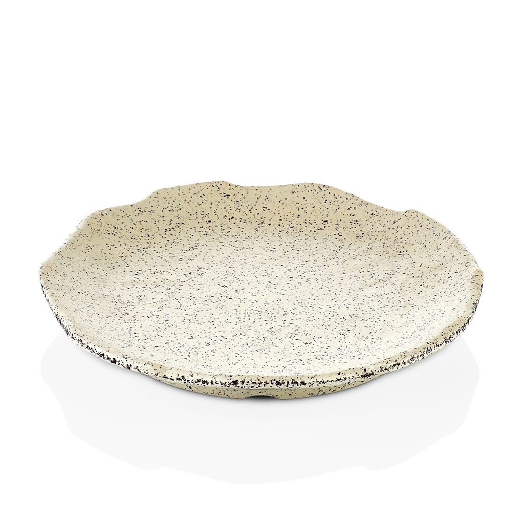 PLATO LLANO 20CM MELAMINA 43020 GRANITO BCO (Caja 32u)
